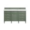 James Martin Vanities Brittany 60in Single Vanity, Smokey Celadon w/ 3 CM White Zeus Top 650-V60S-SC-3WZ - alternate 3